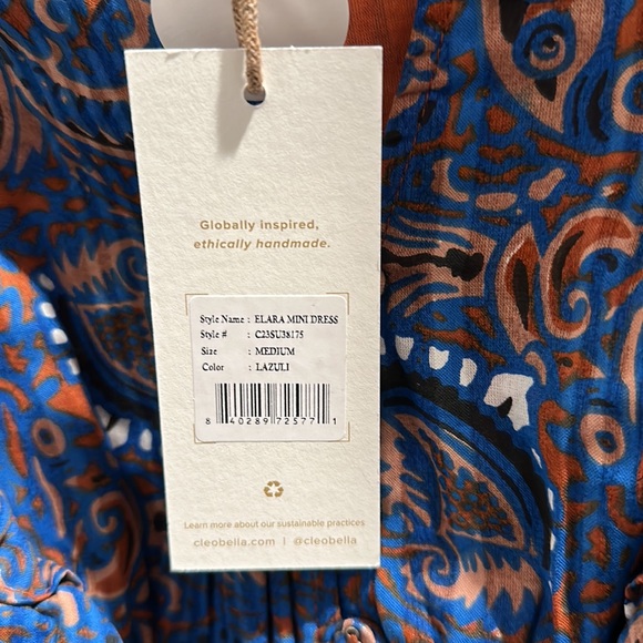 NWT Cleobella Elara Mini Dress - Size Medium - Picture 4 of 4